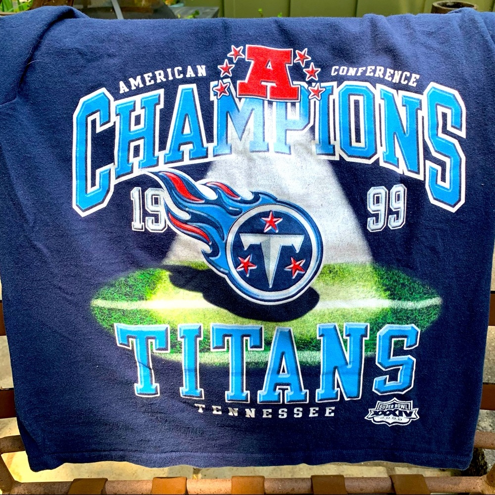 Vintage 1999 Tennessee Titans Championship T-Shirt